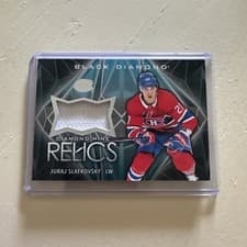 2024-25 Upper Deck Black Diamond Diamond Mine Relics Juraj Slafkovsky #DMR-JS card
