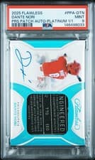 2025 Panini Flawless Prospect Patch Autographs Dante Nori #25 card