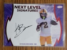 2026 SAGE Football Next Level Signatures Kyson Brown #NLS-KB card