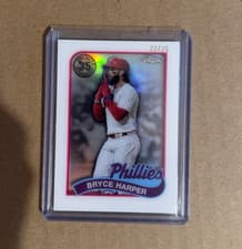 2024 Topps Chrome 1989 Topps Baseball Chrome Layer Variations Bryce Harper #89BCL-10 card