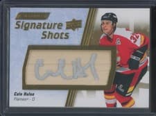 2024-25 Upper Deck Engrained Icons Signature Shots Manufactured Stick Relics Cale Hulse #SS-CH card