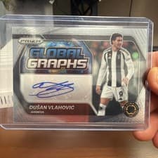 2025 Panini Prizm FIFA Club World Cup Global Graphs Dusan Vlahovic #GG-DV card