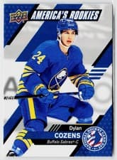 Dylan Cozens 2020 Upper Deck National Hockey Card Day USA card