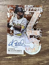 2026 Topps 75 Years of Topps Die-Cut Autographs Andrew McCutchen #75YA-AM card