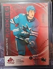 2025-26 SP Game Used Authentic Rookies Luca Cagnoni #AR-LC card