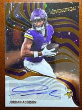 2025 Panini Revolution Revolution Signatures Jordan Addison #10 card