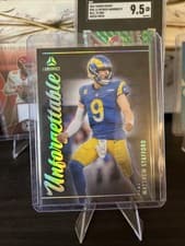 2025 Panini Luminance Unforgettable Matthew Stafford #10 card