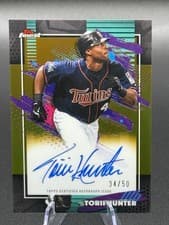 2025 Finest Autographs Torii Hunter #FA-THU card