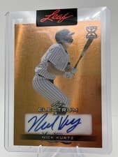 Nick Kurtz 2024 Leaf Electrum Baseball Base Autograph card