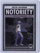 Justin Jefferson 2025 Panini Mosaic Notoriety card