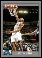 David West 2004-05 Topps Total Base Set card