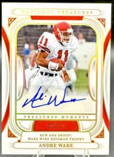 2025 Panini National Treasures Collegiate Treasured Moments Signatures Andre Ware #14 card