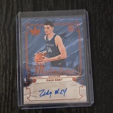 2024-25 Panini Court Kings Masterstrokes Autographs Zach Edey #MS-EDY card