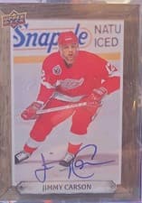 2024-25 Upper Deck Engrained Icons Beehive Portrait Signatures Jimmy Carson #BH-JC card