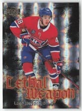 2025-26 SkyBox Metal Universe Lethal Weapon Lane Hutson #LW-6 card