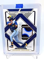 2025 Panini National Treasures Treasured Threads Jackson Chourio #48 card