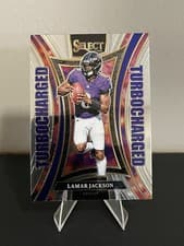 Lamar Jackson 2024 Panini Select Turbocharged card