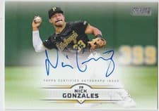 Nick Gonzales 2025 Stadium Club Base Autographs card