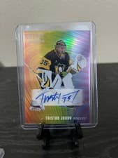 2025-26 Upper Deck Allure Color Flow Full Rainbow Auto Tristan Jarry #RA-TJ card