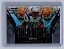 2025 Panini Prizm Black Fractal Randy Moss #9 card