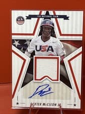2025 Panini Stars & Stripes Signature Materials Dexter McCleon Jr. #SSM-DM card