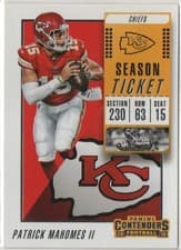 Patrick Mahomes II 2018 Panini Contenders card