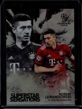 Robert Lewandowski 2018 Topps Chrome UEFA Champions League Superstar Sensations card