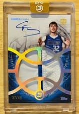 2025-26 Topps 3 Relics Autographs Prime Cooper Flagg #RAP-CF card