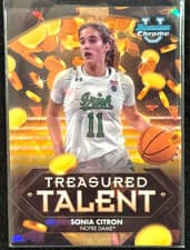 2024-25 Bowman University Chrome Sapphire Treasured Talent Sonia Citron #TT-9 card