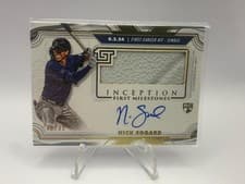 2025 Topps Inception MLB First Milestone Autograph Relics Nick Sogard #FMAR-NS card