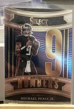 2025 Panini Select Select Numbers Michael Penix Jr. #1 card
