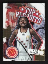 2025 Topps Chrome McDonald's All American Top Recruits Ayla McDowell #TP-32 card