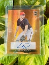 Landen Roupp 2024 Leaf Electrum Baseball Base Autograph card