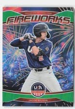 2026 Panini Stars & Stripes Prizm Fireworks Jacob Wilson #8 card