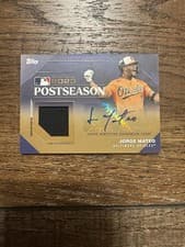 Jorge Mateo 2024 Topps Postseason Performance Autograph Relic card
