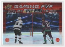 2024-25 Upper Deck Gaming PVP Quinton Byfield / Trevor Zegras #GPVP-9 card