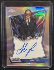 Alba Fyre 2026 Topps Chrome WWE Blue Brand Autographs card
