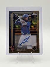 2025 Topps Gilded Collection Chrome Gold Autographs Luisangel Acuña #CGA-LA card