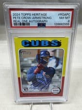 Pete Crow-Armstrong 2024 Topps Heritage Real One Autograph card