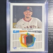 2026 Topps Heritage Clubhouse Collection Relics Willy Adames #CCR-WA card