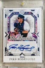 2025 Panini Boys of Summer Fan Favorite Signatures Ivan Rodriguez #13 card