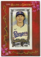 2025 Topps Allen & Ginter Mini Cloth Wyatt Langford #106 card