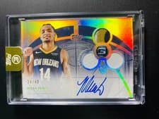 Micah Peavy 2025-26 Topps 3 Rookie 3 Patch Autographs Vertical card