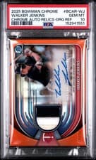 2025 Bowman Chrome Auto Relics Walker Jenkins #BCAR-WJ card