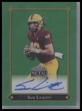 2025 Leaf Metal 92 Autographs Sam Leavitt #92L-SL1 card