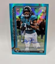 2025 Topps Chrome Rookies Autographs Bhayshul Tuten #RA-BT card