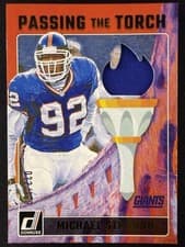 2024 Donruss Passing the Torch Michael Strahan / Brian Burns #PTT-GIA card