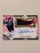 2025 Topps Diamond Icons Autographed Jumbo Patches Dylan Crews #AJP-DC card