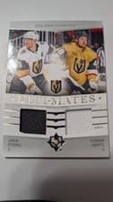2024-25 Upper Deck Ultimate Collection Ulti-Mates Jersey Jack Eichel/Tomas Hertl #UTM-HE card