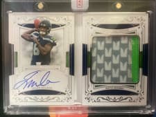 2025 Panini National Treasures Rookie First Edition Signatures Booklet Jalen Milroe #6 card